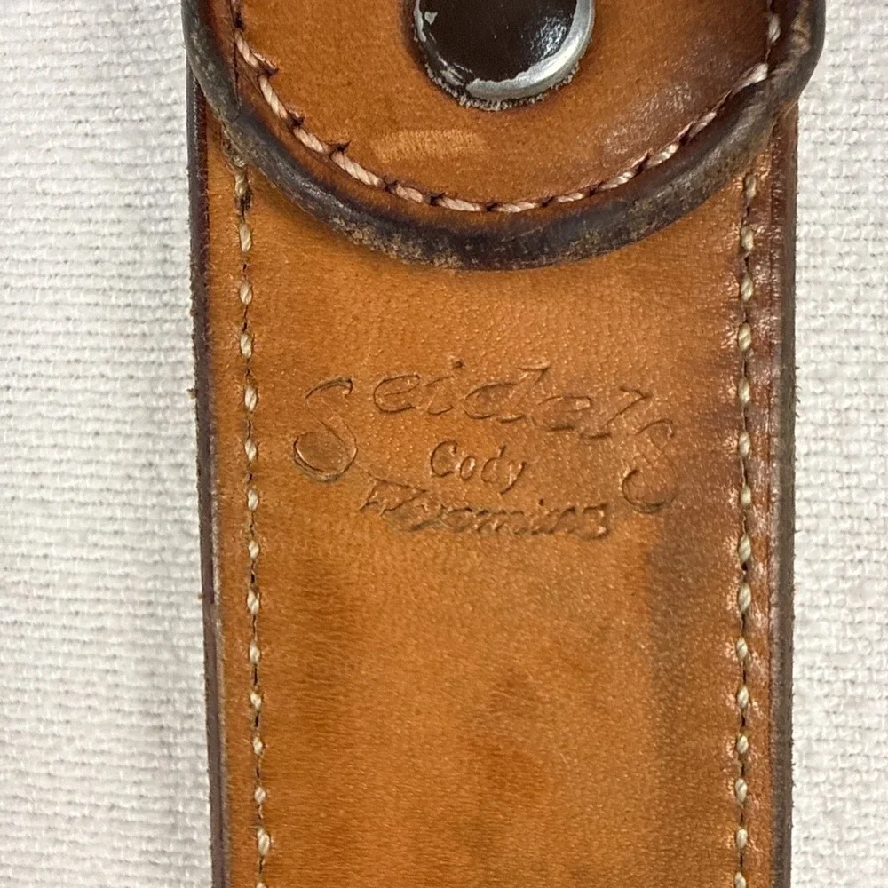 Beautiful SEIDEL'S SADDLERY - Cody, WY‎ 33 Hand Tooled Western Ranger Belt